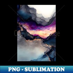 unreal sunset - abstract alcohol ink resin art - unique sublimation png download - add a festive touch to every day