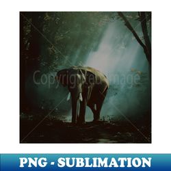 modern minimalist elephant in wildlife - modern sublimation png file - stunning sublimation graphics