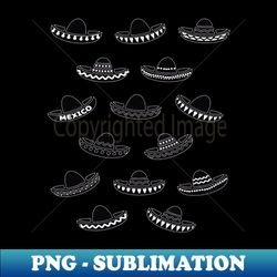 adorable mexican sombrero pattern fiesta charro hat - high-quality png sublimation download - fashionable and fearless