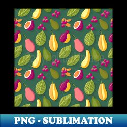 tropical fruit pattern - modern sublimation png file - unleash your creativity