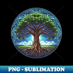 tree of life landscape - decorative sublimation png file - add a festive touch to every day