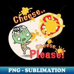 pizza lovers zombie cute  cheese please - png sublimation digital download - perfect for sublimation mastery