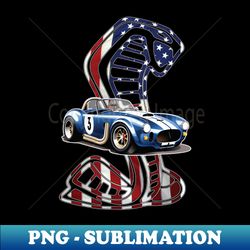 shelby 427 cobra collectors racing car - exclusive png sublimation download - vibrant and eye-catching typography