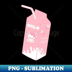 strawberry cow milk - high-quality png sublimation download - perfect for sublimation art