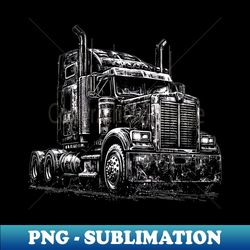 truck tractor - decorative sublimation png file - add a festive touch to every day
