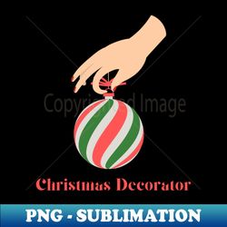 christmas decorator - modern sublimation png file - instantly transform your sublimation projects