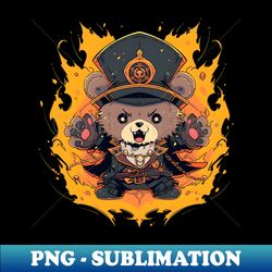 fire bear 2 - artistic sublimation digital file - instantly transform your sublimation projects