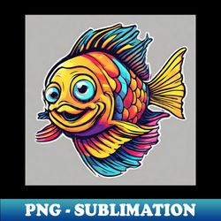 drawing color fish - premium png sublimation file - perfect for sublimation art