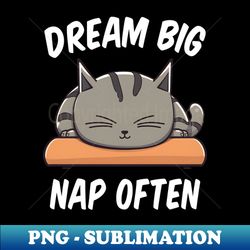 dream big nap often funny quote - professional sublimation digital download - unlock vibrant sublimation designs