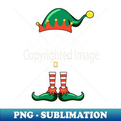 elf family - the nanny elf family - png transparent digital download file for sublimation - fashionable and fearless