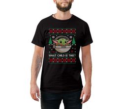 baby yoda christmas style t-shirt