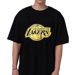 camiseta nba los angeles lakers wool preta tee champions t-shirt