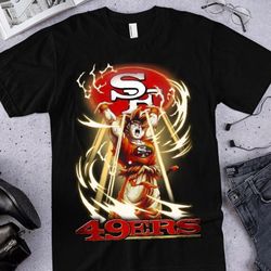 goku dragon ball san francisco 49ers t shirt