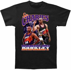 Sir Charles Barkley Phoenix Suns Basketball T-Shirt Unisex Retro Tee Funny Gift