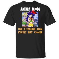 anime mom like a regular mom except cooler dragon ball shirt launch tee