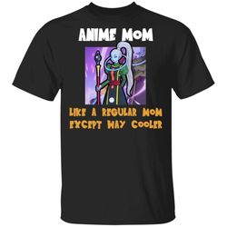 anime mom like a regular mom except cooler dragon ball shirt vados tee