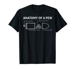 adorable anatomy of a pew t shirt bullet gun lovers tshirt