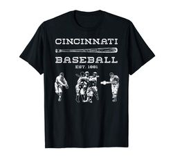 adorable cincinnati baseball vintage cincy ohio retro red gift t-shirt