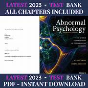 abnormal psychology 14th edition kring test bank