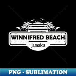 winnifred beach jamaica palm trees sunset summer - decorative sublimation png file - unlock vibrant sublimation designs