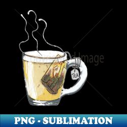 cup of tea - retro png sublimation digital download - unlock vibrant sublimation designs