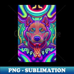 dharma dog 13 - instant png sublimation download - bold & eye-catching