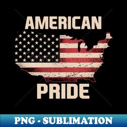 american pride - professional sublimation digital download - fashionable and fearless
