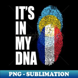 palauan and french vintage heritage dna flag - high-quality png sublimation download - unleash your creativity