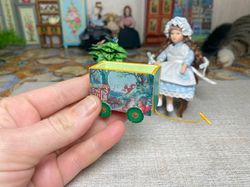 trolley for dollhouse. 1:12. dollhouse miniature.