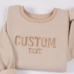 custom embroidered crewneck sweatshirt with logo or text emb, 9