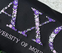 embroidered floral letter university sweatshirt custom embro, 24