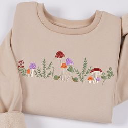 embroidered mushroom sweatshirt, 41