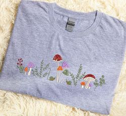 embroidered mushroom tshirt sweatshirt hoodie, cute mushroom, 43