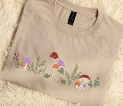 embroidered mushroom tshirt sweatshirt hoodie, cute mushroom, 44