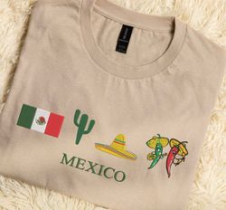 mexico embroidered sweatshirt tshirt hoodie crewneck, sombr, 77