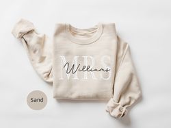 custom mrs shirt, embroidered future mrs name sweatshirt, br, 23