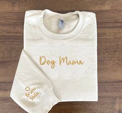 dog mama embroidered sweatshirt, custom pet hoodie, personal, 27