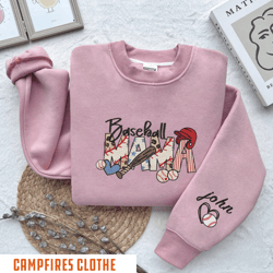 custom embroidered baseball mama crewneck, mother's day gift, 9