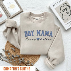 custom embroidered boy mama crewneck, boy mama sweatshirt, p, 11