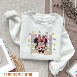 embroidered disney mama sweatshirt, minnie mama crewneck, di, 40