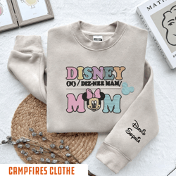 embroidered disney mom sweatshirt, minnie mom shirt, disney, 44