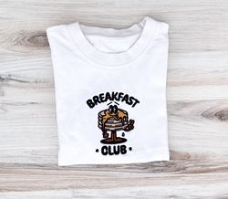 embroidered breakfast club shirt, retro vintage tee, 7