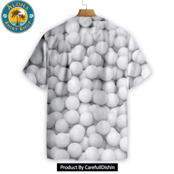 3d render golf balls hawaiian shirt