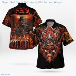 slayer skull tropical shirt aloha shirt for men womenbuy now e, 40