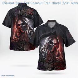 slipknot skull fck coconut tree tropical shirt aloha shirt for, 46