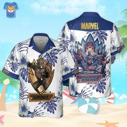 groot guardians of the galaxy 2023 hawaiian shirt