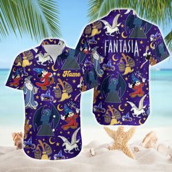 mickey fantasia sorcerer tropical shirt, mickey hawaii shirt