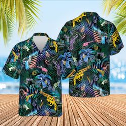 tropical gun summer shirt, gun lovers shirt, gun gift, gif