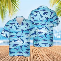 whale water color summer shirt, ocean fish summer shirt, w