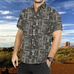 tribal african summer shirt, tropical men shirt